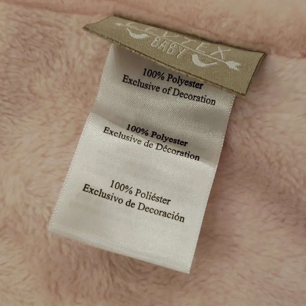 Unicorn Baby Blanket Lextex Spirit Animal Fantasy Sparkle Metallic Faux Fur Pink